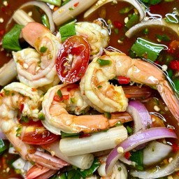 ยำกุ้งสุก