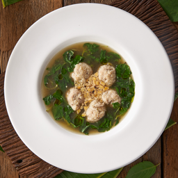 ต้มจืดกะเพราหมูบะช่อ