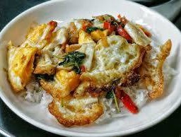 Basil With Fried Egg