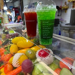 น้ำบูฮาวาย + โซดาปั่น