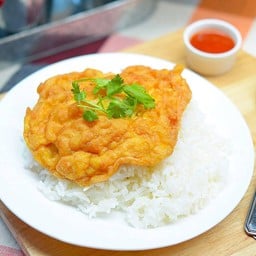 ข้าวไข่เจียว กุ้งสับ