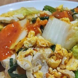 สุกี้แห้งไก่