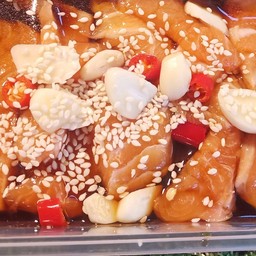 แซลม่อนดองซีอิ้วญี่ปุ่น