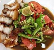 ตำถั่วหมูกรอบ