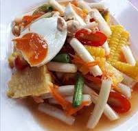 ตำไหลบัวไข่เค็ม