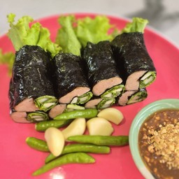 Healthy แหนมเนืองห่อสาหร่าย 8 ชิ้น อิ่มท้องแบบสุขภาพดี