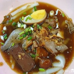 ก๋วยจั๊บโบราณ (ไม่มีหมูกรอบ) น้ำข้น,ใส