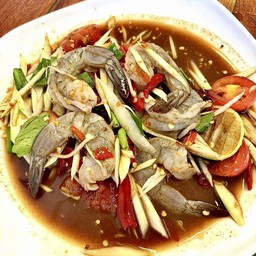 ตำกุ้งสด