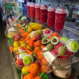 แตงโม + ส้ม + มะนาว + น้ำผึ้งปั่น