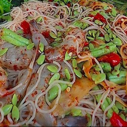 ตำซั่วกุ้งสด