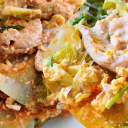 สุกี้แห้งหมู