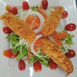 สลัดกุ้งทอด
