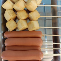 เต้าหู้ปลา 4ไม้+ไก่หนังกรอบ 6 ไม้