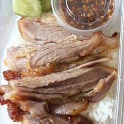 ข้าว-คอหมูย่าง(ขายดี)