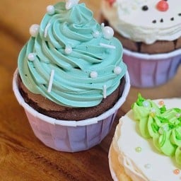 คริสมาสต์ทรี - คัพเค้ก - สีเขียว