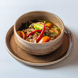 ต้มแซ่บหมู Spicy and Sour Pork Soup