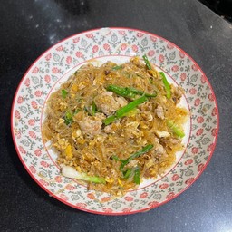 ผัดวุ่นเส้นหมูสับโบราณ
