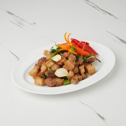 หมูสามชั้นทอดเกลือ