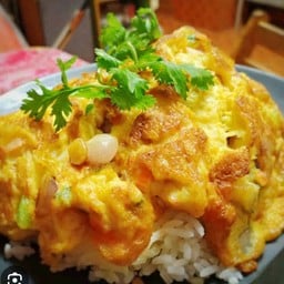 ข้าวไข่เจียวกุ้งสับ ไข่2ฟอง