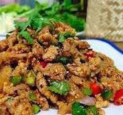 ก้อยหมูสุก