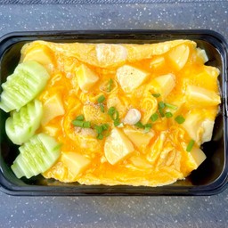ข้าวราดไข่ข้นเต้าหู้ไข่