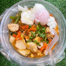 ยำวุ้นเส้นน้ำ ใส่ไข่ (ไม่มีตีนไก่) ธรรมดา