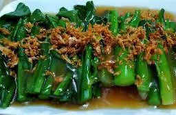 คะน้าฮ่องกงผัดน้ำมันหอย