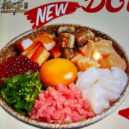 ข้าวหน้าปลาดิบรวม