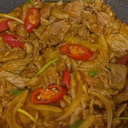 กับข้าวพริกเผาเนื้อ