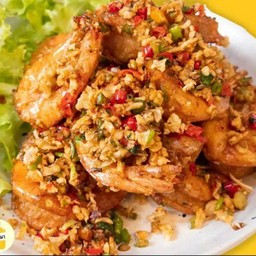 กุ้งกรอบคั่วพริกเกลือ