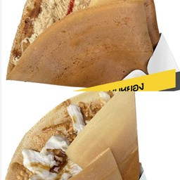 [เซตสุดฮิต] พริกเผา + หมูหยอง + ซอสมะพร้าวอ่อน + เนยถั่ว + ซอสพิซซ่า + แฮม + ชีส