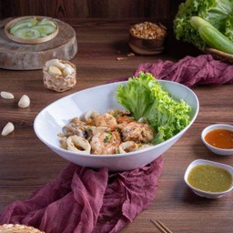 คั่วเจ้าสมุทร (กุ้ง+หมึก)