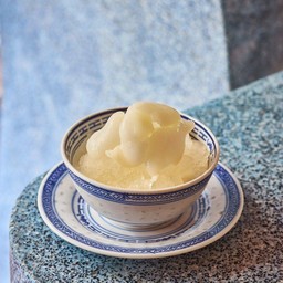 Rambutan Granita Pudding (พุดดิ้งเกล็ดน้ำแข็งเงาะ)