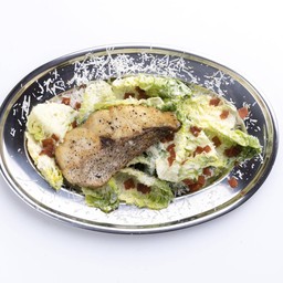 Grilled Fish Caesar Salad ปลาสุ่ม - Premium