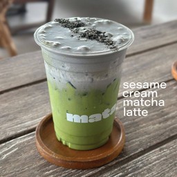 Sesame Cream Matcha Latte