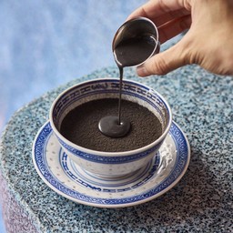 Black Sesame Pudding (พุดดิ้งงาดำ)