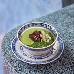 Uji Matcha Azuki Pudding (พุดดิ้งมัทฉะถั่วแดง)