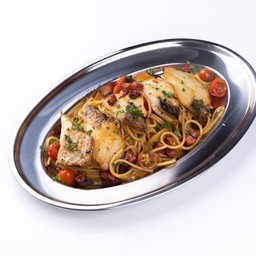 สปาเก็ตตี้ไส้กรอกโชริโซพริกแห้ง - ปลา