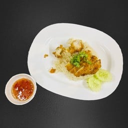 ข้าวมันไก่ทอด