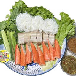 เมี่ยงสามชั้น+ปูอัด