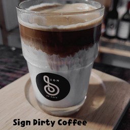 Sign Dirty Coffee☕️