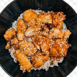 ข้าวไก่ทอดซอสเกาหลี