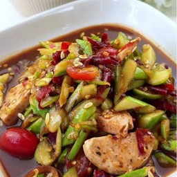 ตำแตง + หมูยอ