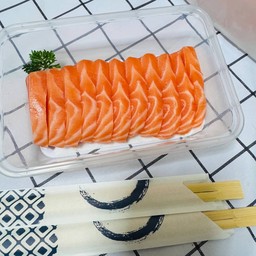 แซลมอนจานนี้ เป็นของคุณแล้วนะ🧡 (ซาชิมิ แซลมอนดอง อาหารญี่ปุ่น)🥢
