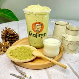 นมสดมัจฉะปั่น