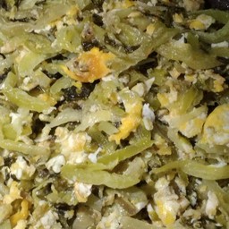 ผักกาดดองผัดไข่