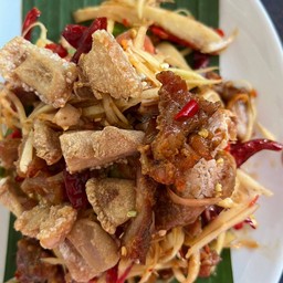 มีคอหมูย่าง,มีหมูกรอบแซ่บนัวร์จร้า