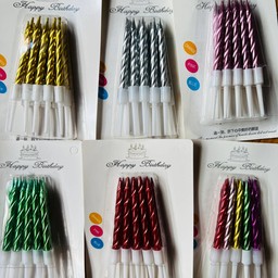 เทียนวันเกิดคละสี