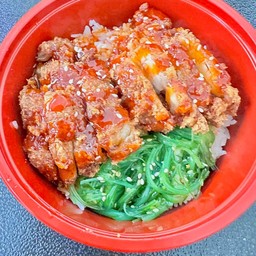 ข้าวไก่ราดซอสบาร์บีคิว