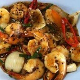 ทะะลผัดพริกไทยดำ